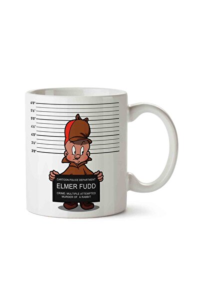 ART HEDİYE Looney Tunes Habitual Offender Two Side Printed Mug Cup.Jpg