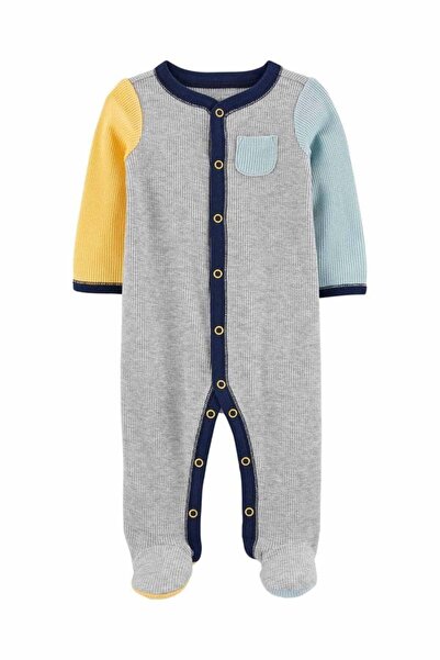 Carter's Carters Erkek Bebek Renk Bloklu Penye Tulum