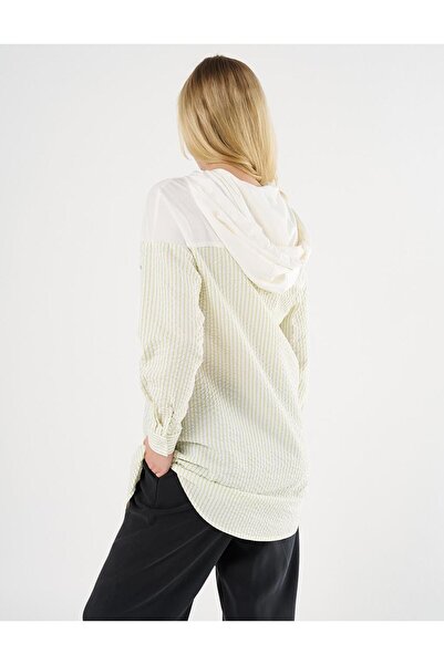 KYR Pistachio Green Hooded Wafer Tunic