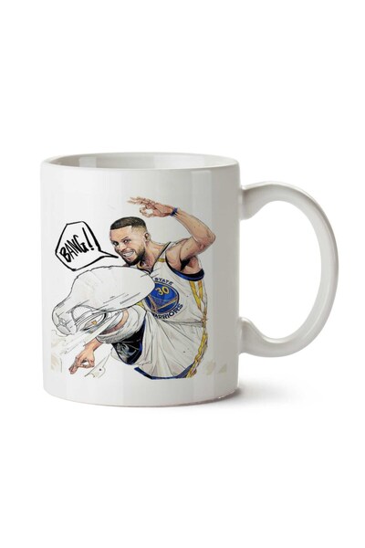 ART HEDİYE كوب ستيفن كاري 2 مطبوع على الجانبين