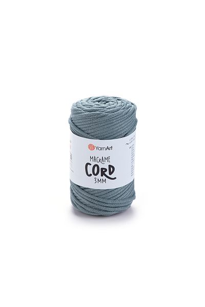 Yarnart Κορδόνι Macrame 3 Mm - Μακραμέ Χειροποίητο Πλεκτό Σχοινί Μπλε-795