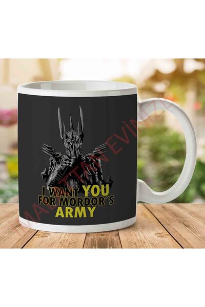 ART HEDİYE 1-1528 سيد الخواتم - كوب مطبوع عليه جيش موردور