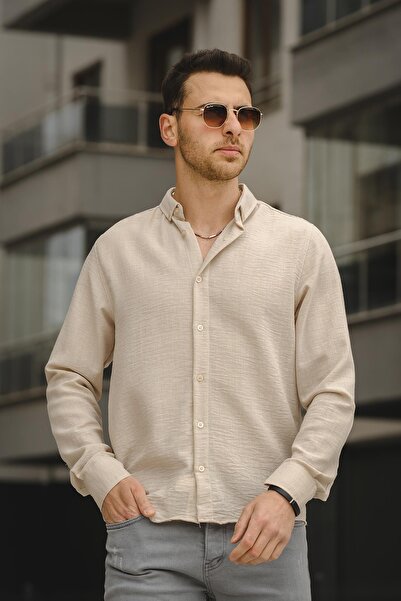 Oksit Piatris Kır Kırınkıl Візерунок Гомлек Комір чоловічий Гомлек