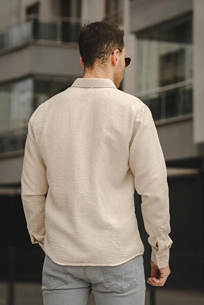 Oksit Piatris Kır Kırınkıl Візерунок Гомлек Комір чоловічий Гомлек