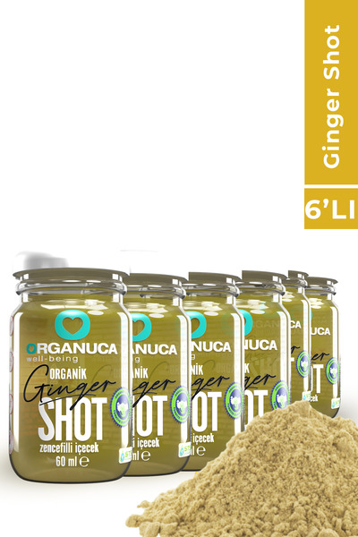 Organuca Organik Zencefil Shot Bağışıklık Desteği Zencefil Kürü 6’lı