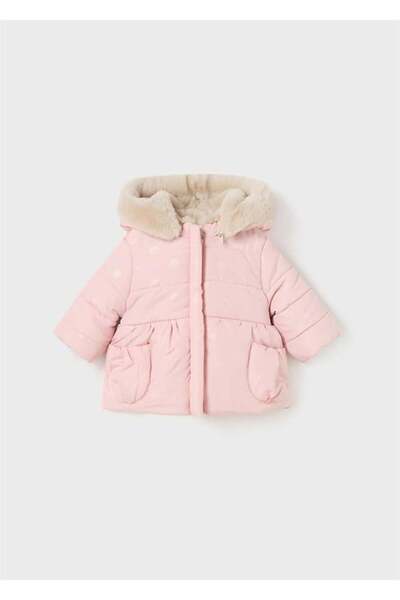MAYORAL Yenidoğan Kız Çift Taraflı Peluş Mont