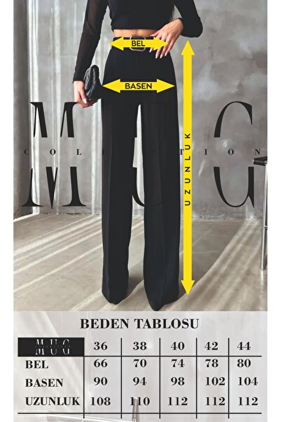 MUG collection Kadın Pantolon Kumaş Scuba