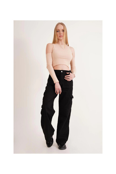 Cotton Mood 23254280 Camisole Off-The-Shoulder Long Sleeve Blouse Tas