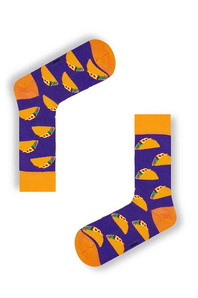 CARNAVAL SOCKS Кутия с 5 броя чорапи за бързо хранене - 2 шарени, цветни