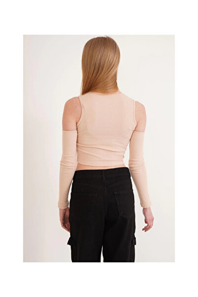 Cotton Mood 23254280 Camisole Off-The-Shoulder Long Sleeve Blouse Tas