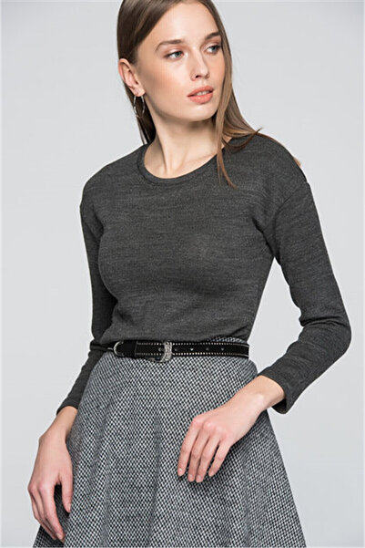 Cotton Mood 7517101 Acrylic Long Sleeve Blouse Fume