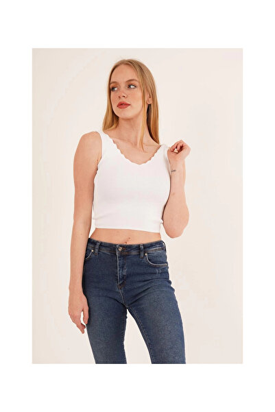 Cotton Mood 23256336 Knitwear Ladder Collar Athlete WHITE