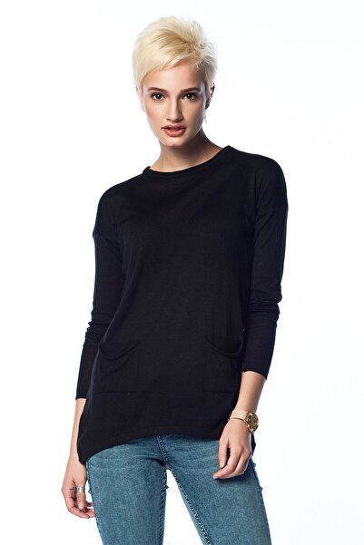 Cotton Mood Cm87000 Double Pocket Tunic Black