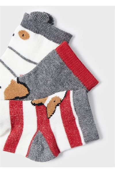 MAYORAL Newborn Animal Detailed 3-Piece Socks