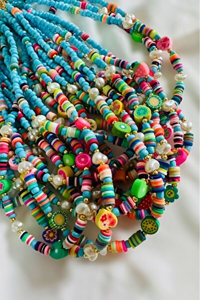 PETEK AKSESUAR SUMMER PHYMO BEADS PEARL FRUIT NECKLACE