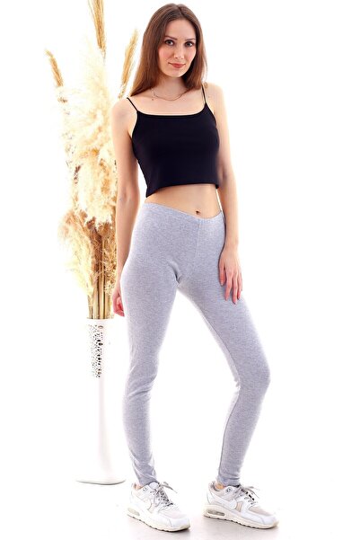 Cotton Mood 20050514 Ribana Elastic Waist Pants Gray