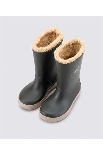 IGOR İgor Kışlık Çocuk Splash Dk Borreguıto Kaki-Beige Kar Botu