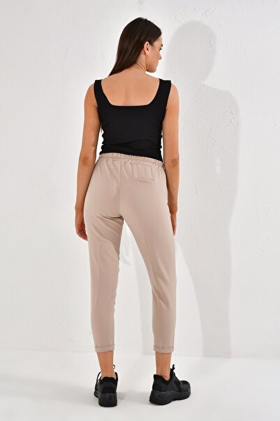 Cotton Mood 20023247 Atlas Flota Pockets and Eyelets Trousers Beige