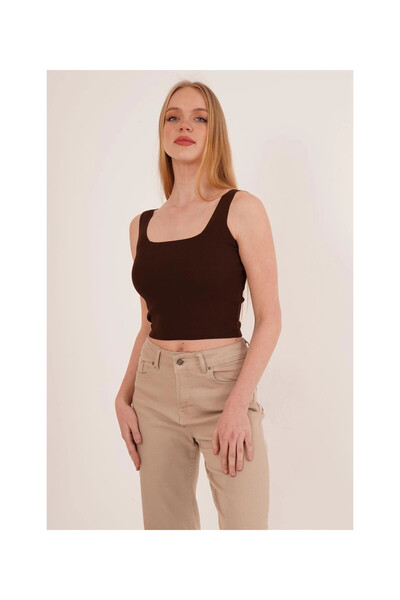 Cotton Mood 23256231 Knitwear Wide Strap Athlete BROWN