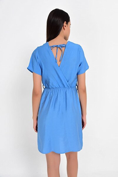 Cotton Mood 9201573 Bodrum Kms. Sleeveless Side Buttoned Dress Indigo