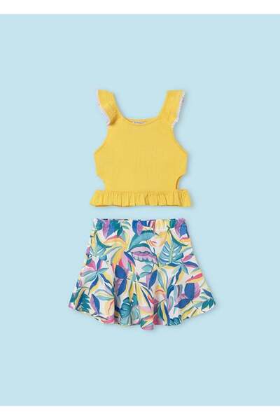 MAYORAL Kız Baskı Etekli 2'li Takım