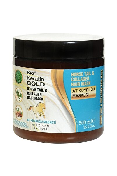 Bio Keratin Gold At Kuyruğu Bitki Özlü Saç Bakım Maskesi 500 ml