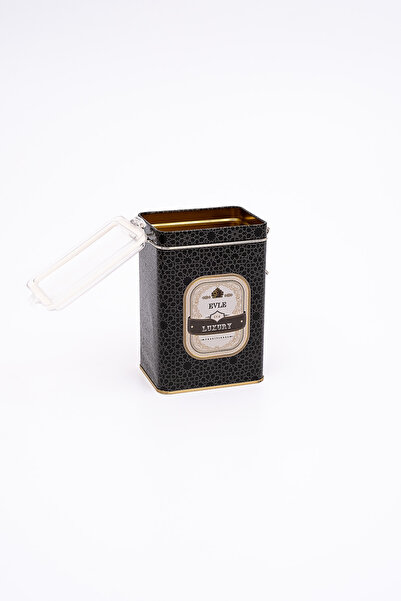 EVLE Er043-v2 Trellis Patterned Rectangular Metal Storage Container 8x10 Cm