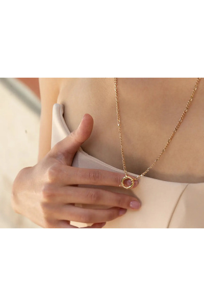 Safir Kuyumculuk 14 Ayar Altın Klipsli Zincir