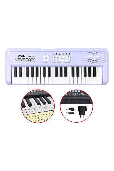 JWIN CMK-1237 37 Tuşlu Elektronik Org (Etiket. Adaptör Hediye) - Mor