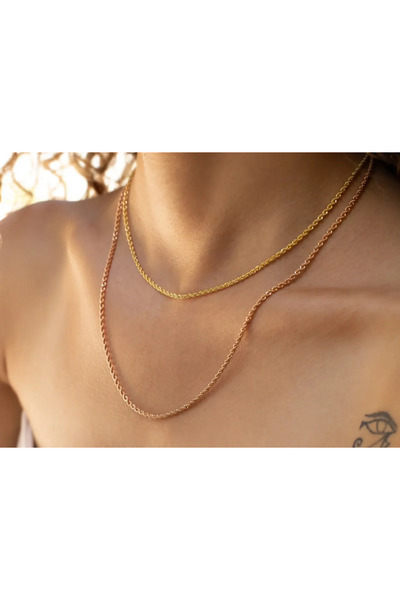 Safir Kuyumculuk 14 Ayar Altın Burgu Zincir