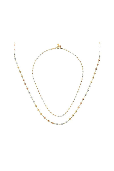 Ema Jewellery Altın Renkli Top Top Kolye