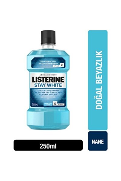 Listerine Stay White Serinletici Nane Ağız Bakım Suyu 250 ml