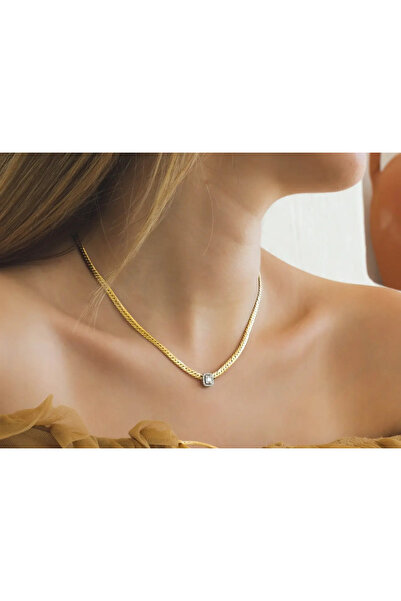 Safir Kuyumculuk Zarif Baget Pırlanta Kolye