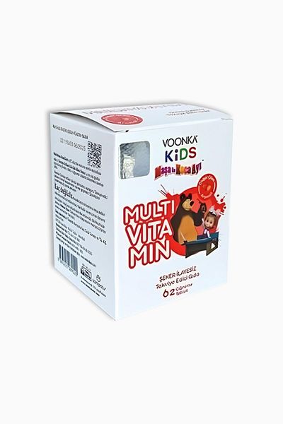 Voonka Children's Multi Vitamin 60 Chewing Tablet - Masha and the Bear 8683655089020
