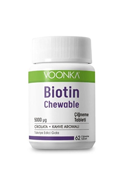 Voonka Biotin Chewable 60 Çiğneme Tableti
