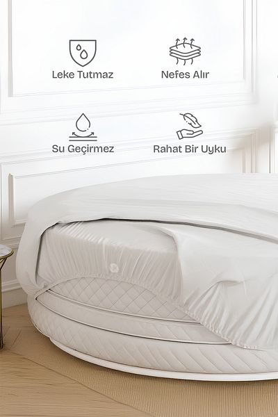 Nuriye Kocakaplan Cotton Sheet - Round and Elastic Design