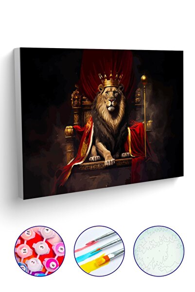 Picasso World Hobby Art Sayılarla Boyama Numaralı Tuval Seti Fırça Boya Dahil...