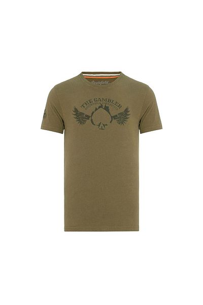 ROUTEFIELD Tricou pentru bărbați kaki - Model Trey