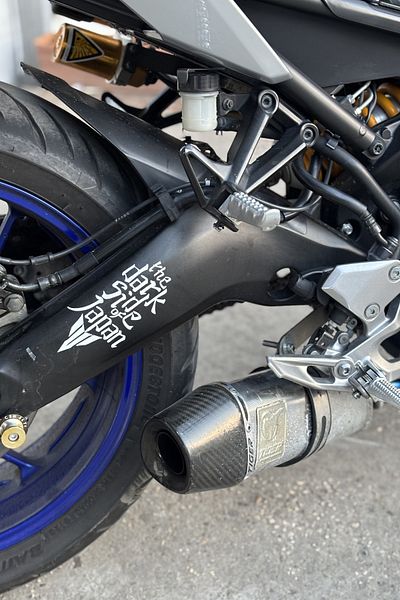 Banxtre Japan Mt Logo White Color Sticker - for Motor and Helmet (1 Piece)