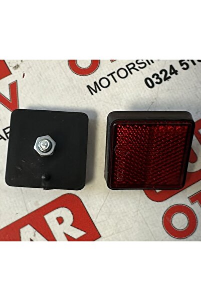 MBD Kare Reflektör Kırmızı 2'li Takım (en boy 4cm)