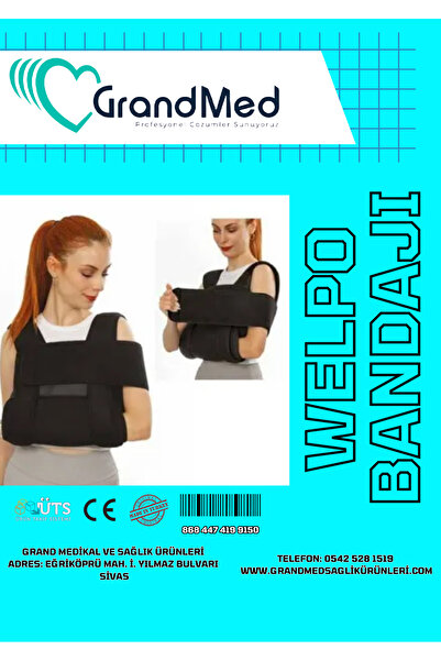 GrandMed Welpou Bandajı Omuz Çıkığı Kırığı Köprücük Kemiği Kırığı Kol Askısı