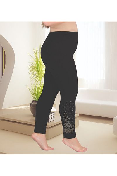 Lady Lingerie Jambiere de damă cu talie înaltă brodate cu piatră