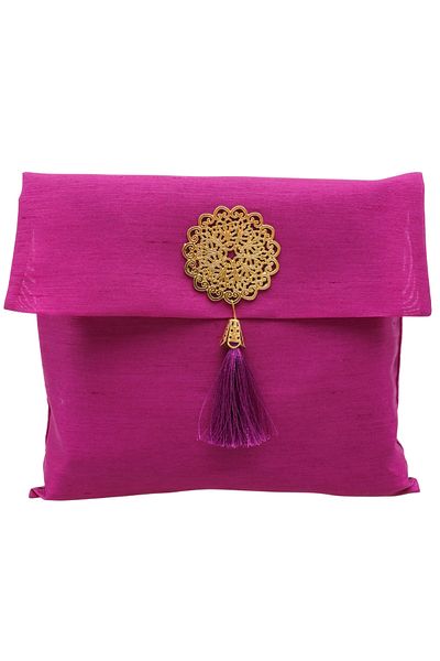 Modish Group Taffeta Prayer Rug with Slub Pouch and Pearl Vav Prayer Beads Set, Portable Prayer Set, Gift Set