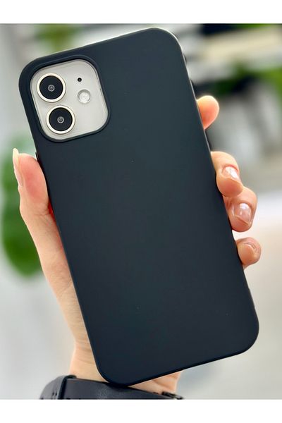Go Aksesuar حافظة إطلاق من السيليكون السائل المخملي المتوافق مع هاتف Iphone 12 و12 Pro مقاومة للبقع