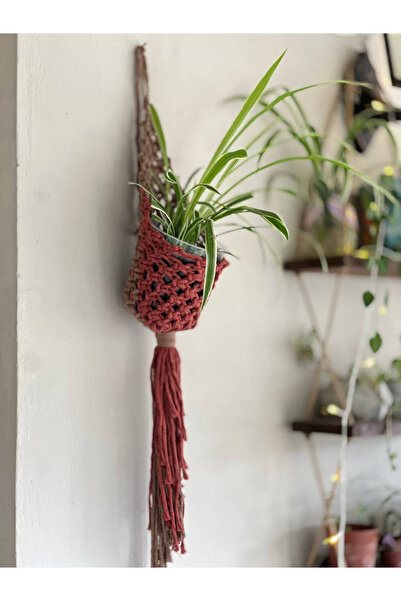 Seher El Yapımı Makrome Çiçek Saksı Askısı