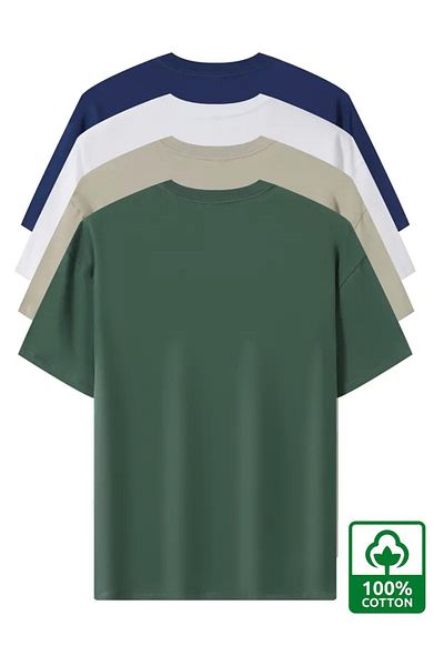 uyguntarz Unisex Basic Modell 4-teiliges T-Shirt