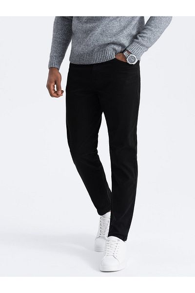 OMBRE Maßgeschneiderte Chinohose für Herren - schwarz V1 OM-PACP-0151 XXL