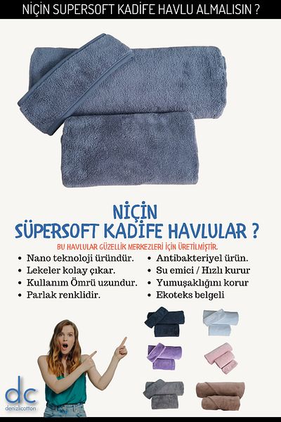 velvettowels Supersoft Velvet Σετ Πετσέτες Ειδικό για Κέντρα Ομορφιάς