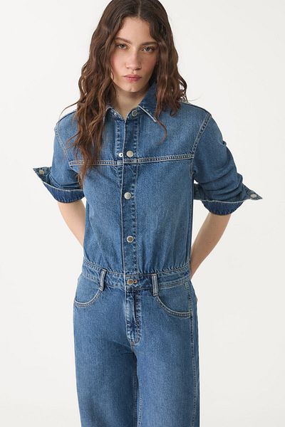 Stradivarius Denim jumpsuit