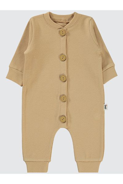 Civil Baby 1-6 Months Baby Girl Beige Jumpsuit